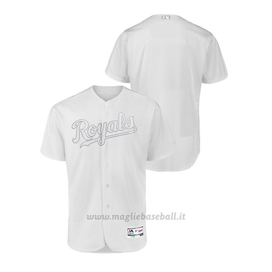 Maglia Baseball Uomo Kansas City Royals 2019 Players Weekend Bianco Autentico